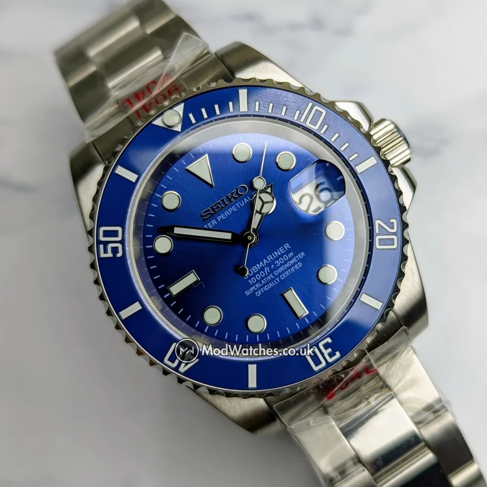 Seiko Smurf Mod (Blue Submariner NH35 Seiko Mod)