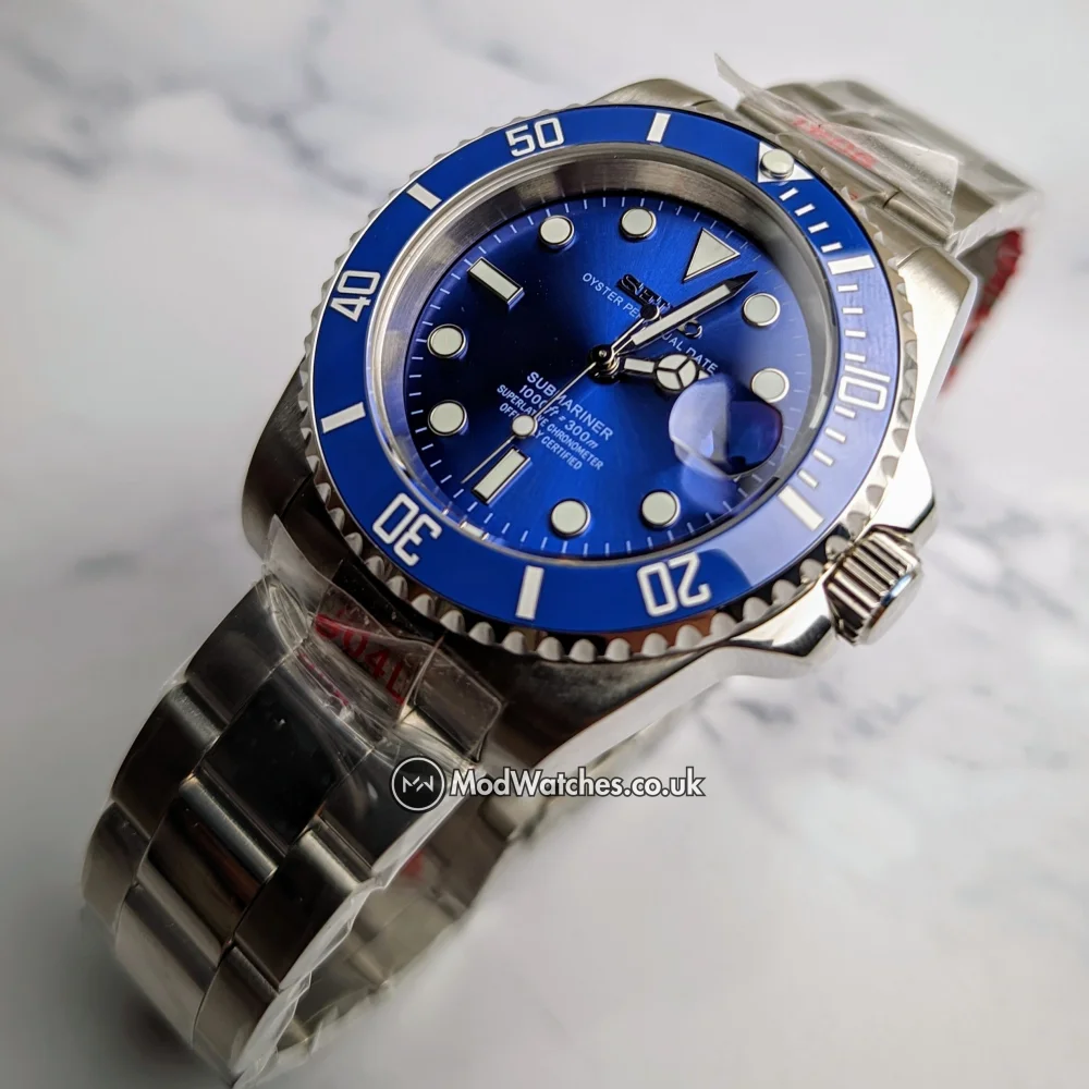 Seiko Smurf Mod (Blue Submariner NH35 Seiko Mod) - Image 2
