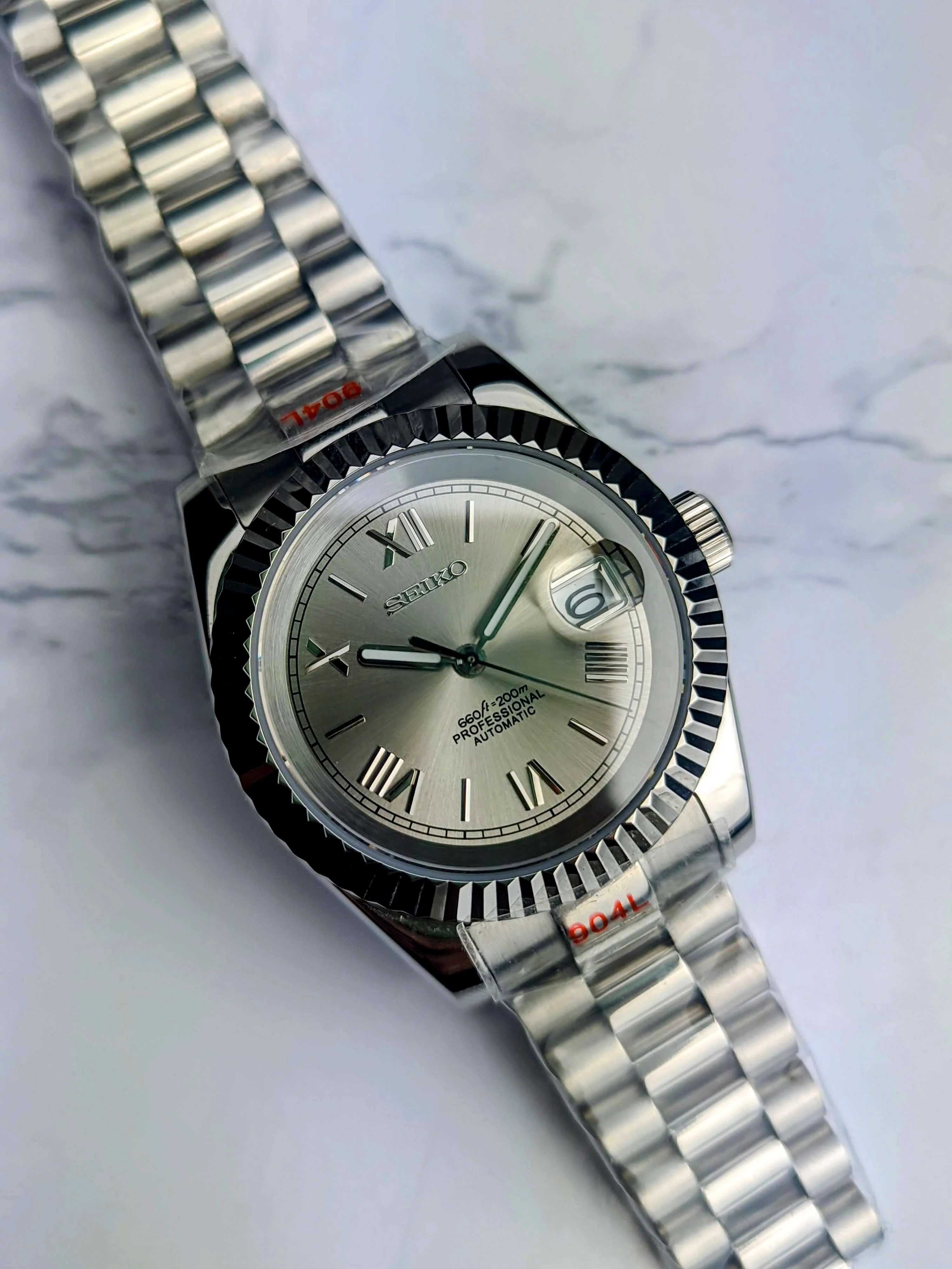 Champagne Roman Numeral Datejust NH35 Build - Image 2