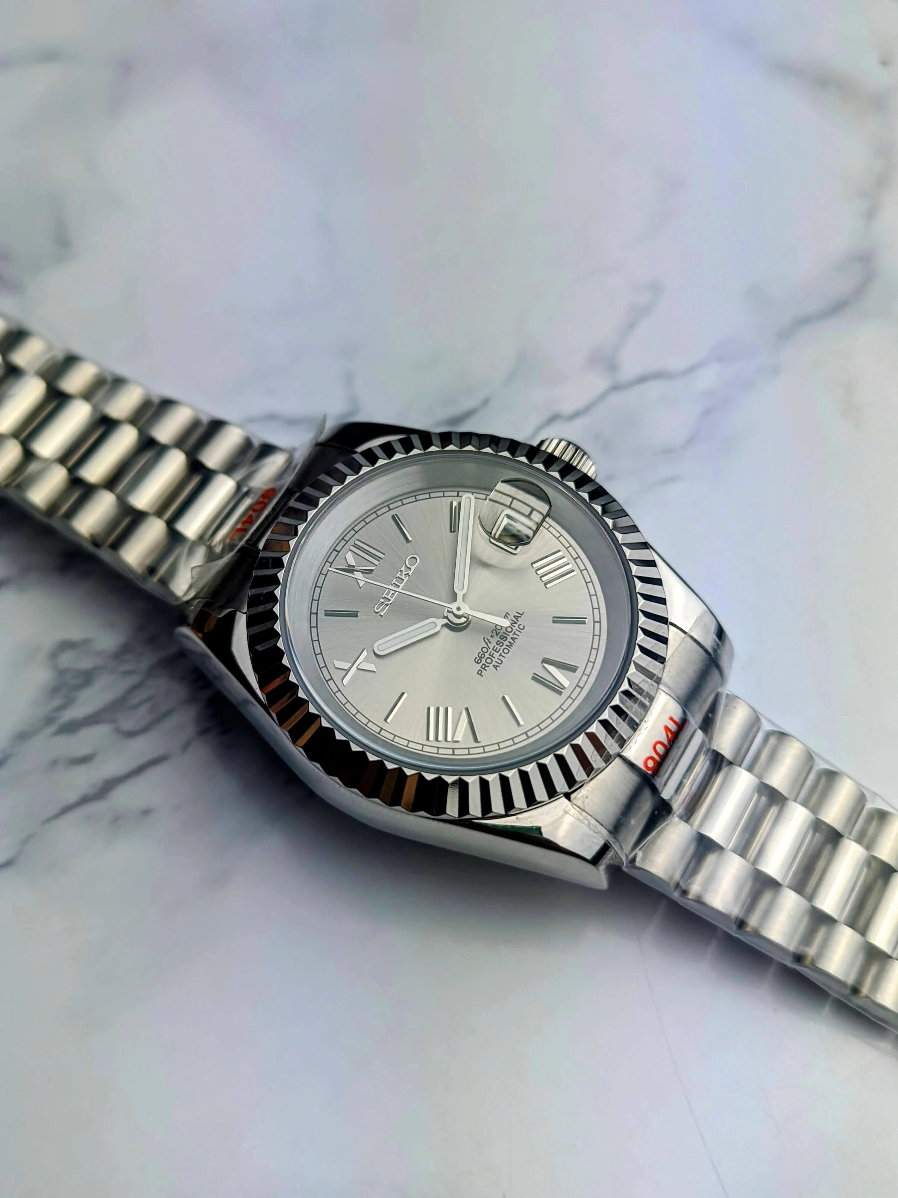 Champagne Roman Numeral Datejust NH35 Build - Image 5