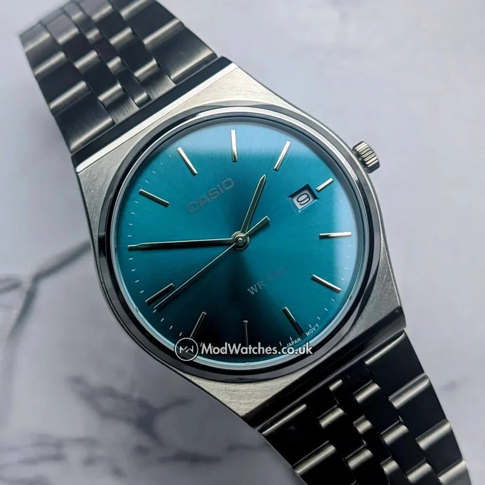 Petrol Blue Rare Casio MTP Range Classic Watch