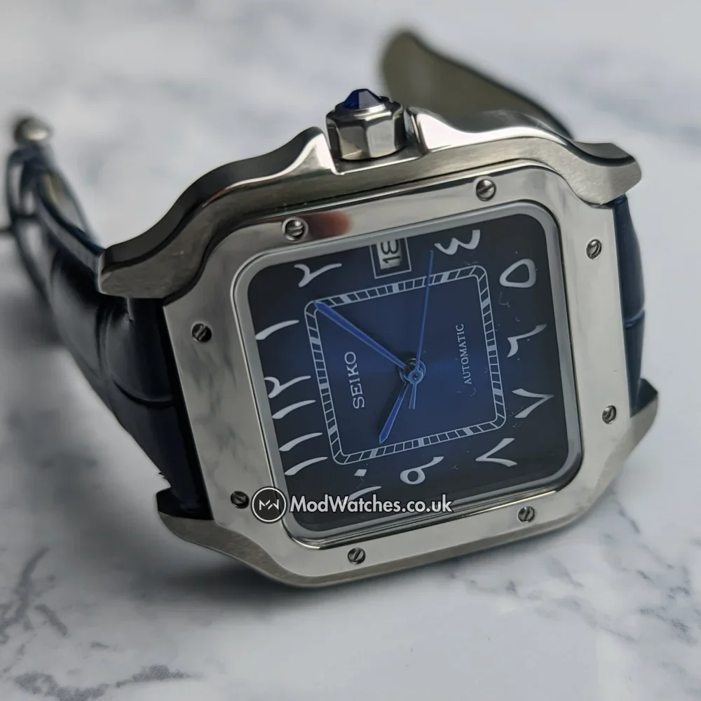 Santos Sunburst Blue Arabic NH35 Build - Image 3