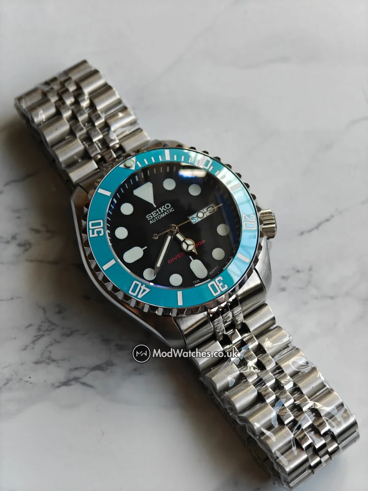 Seiko Sky Blue SKX Style Mod | NH36 - Image 2